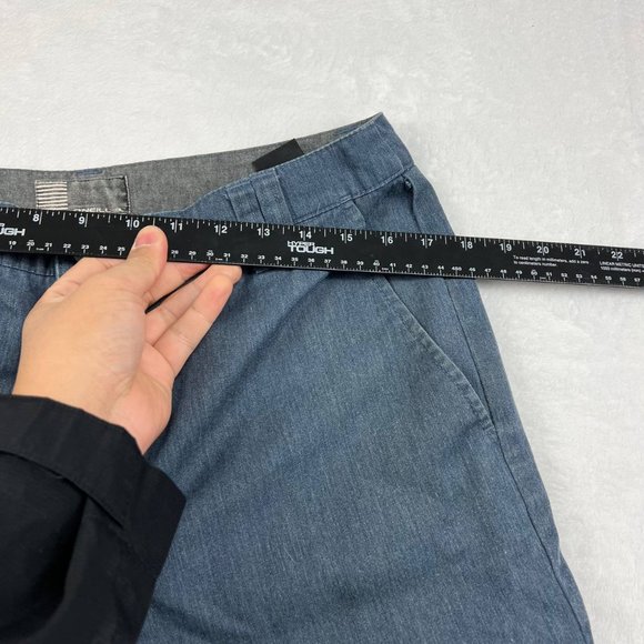 O'Neill Men's Contact Twill Chino Shorts Flat Front‎ Blue Size 32 - Picture 3 of 10